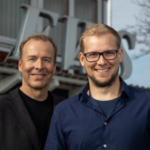 Administrerende direktør Kai Lippert og hans søn Jan Paul Dahm