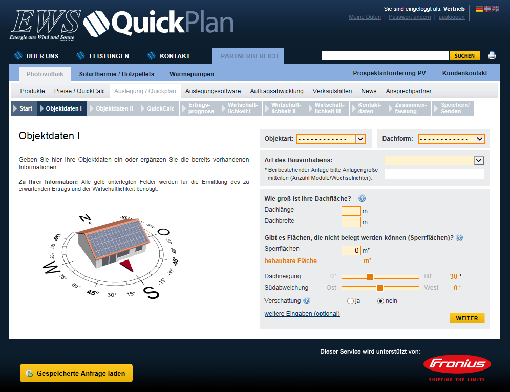 QuickPlan Startseite